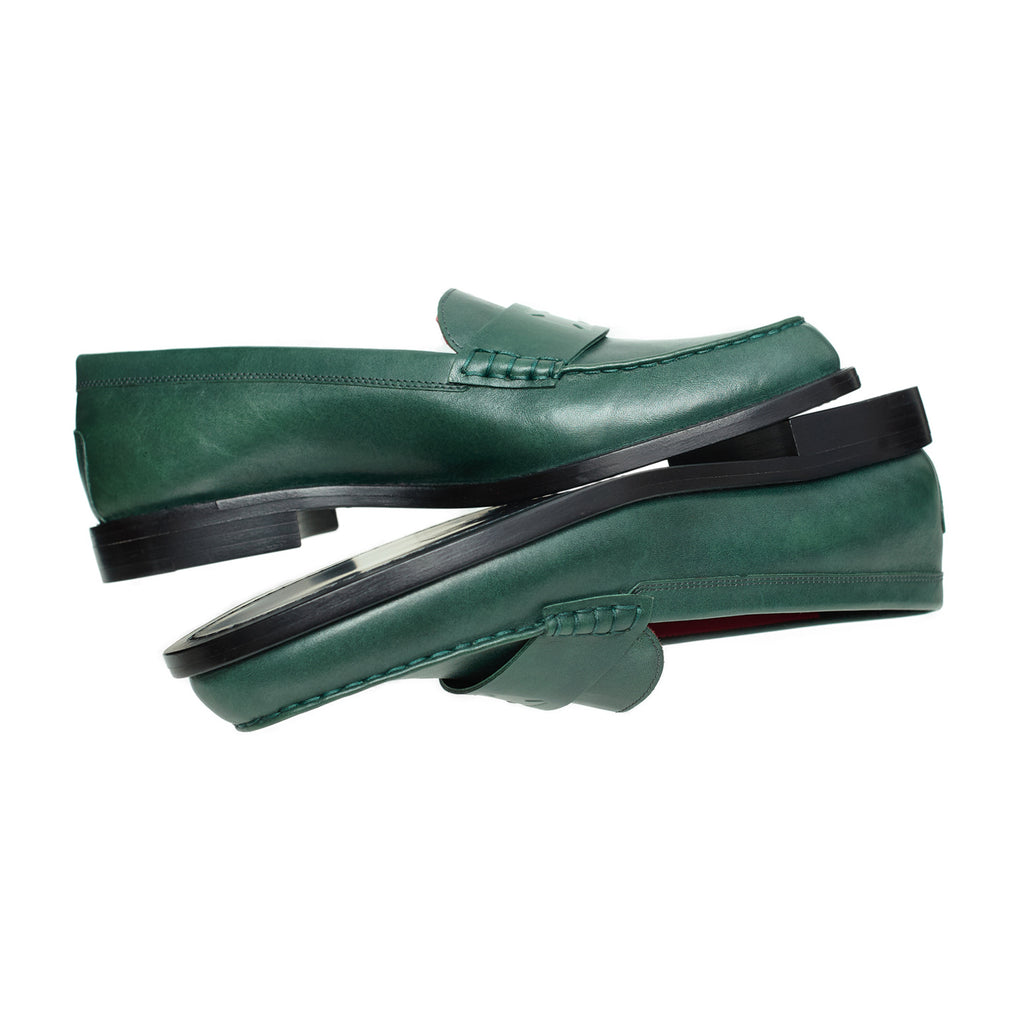 ENFANTS RICHES DÉPRIMÉS PENNY LOAFER - DARK GREEN