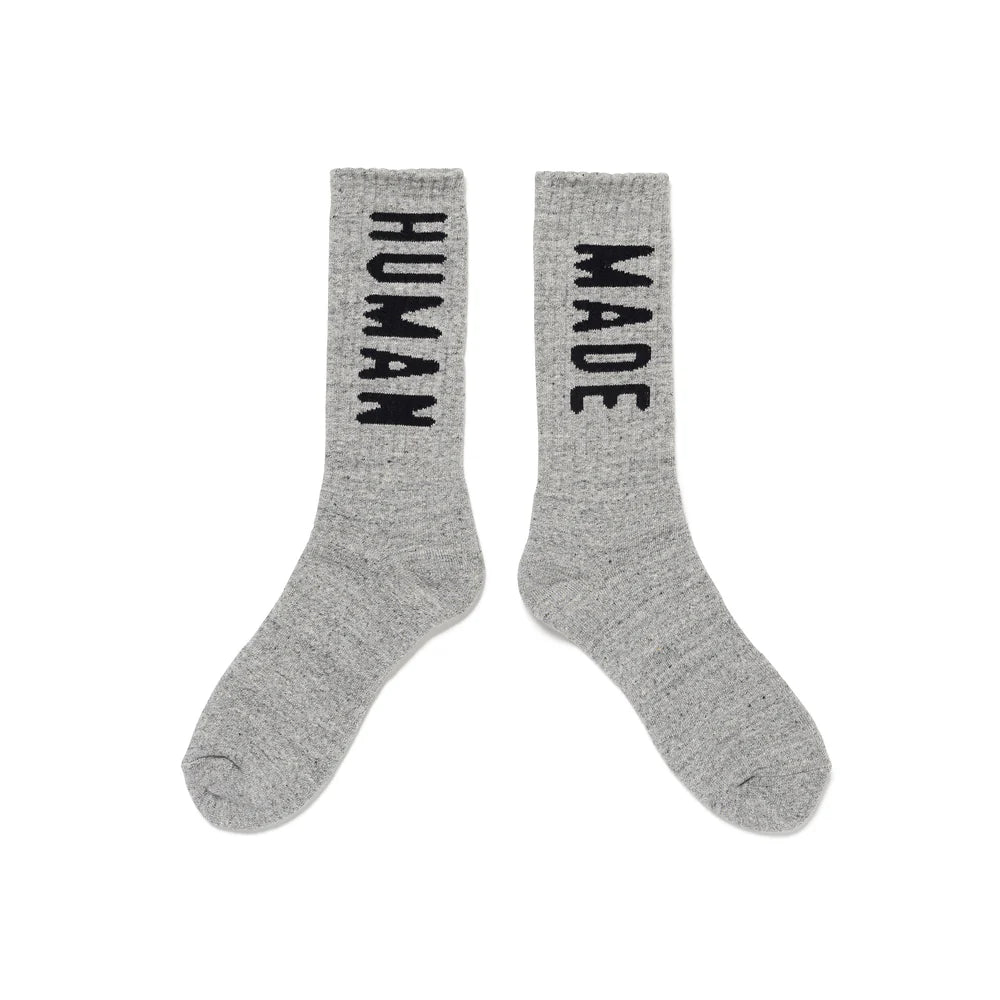 HUMAN MADE HM LOGO SOCKS - GREY