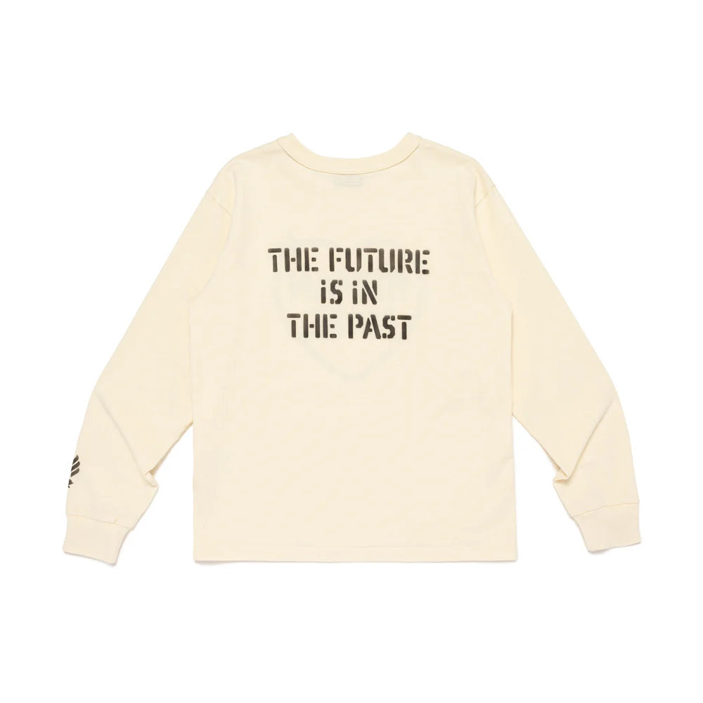 HUMAN MADE MILITARY L/S T-SHIRT - BEIGE