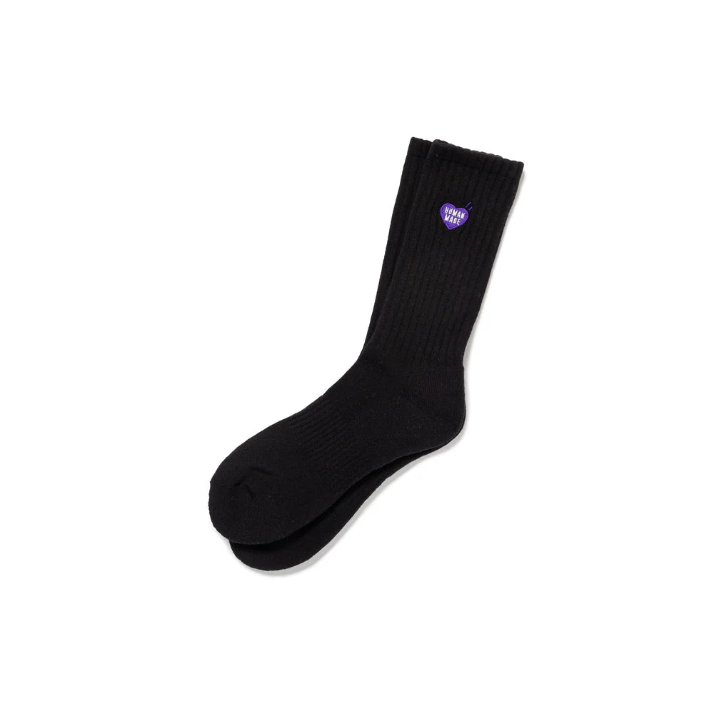 HUMAN MADE PILE SOCKS - BLACK
