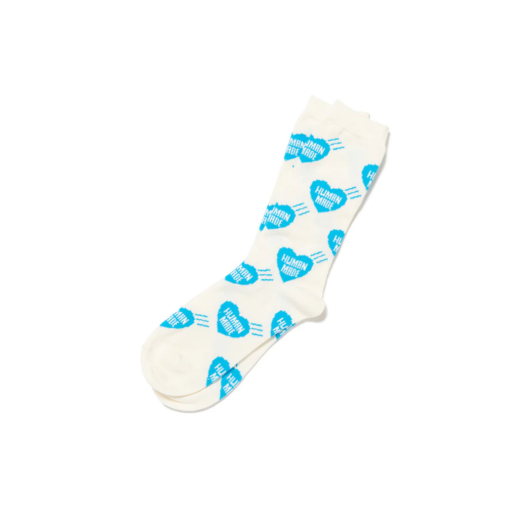 HUMAN MADE HEART SOCKS - BLUE