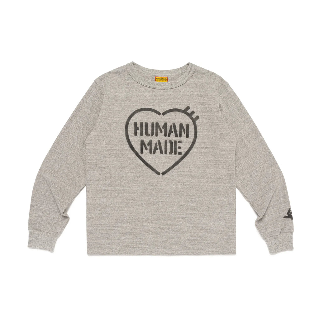 HUMAN MADE MILITARY L/S T-SHIRT - GREY