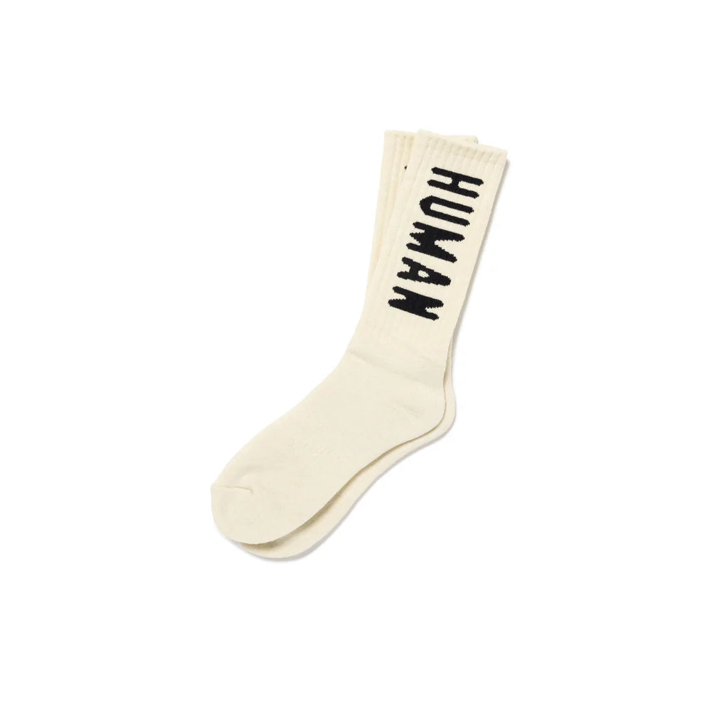 HUMAN MADE HM LOGO SOCKS - WHITE