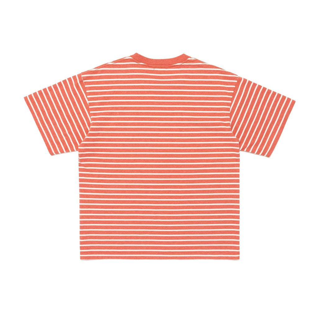 HUMAN MADE HEART STRIPED T-SHIRT - RED