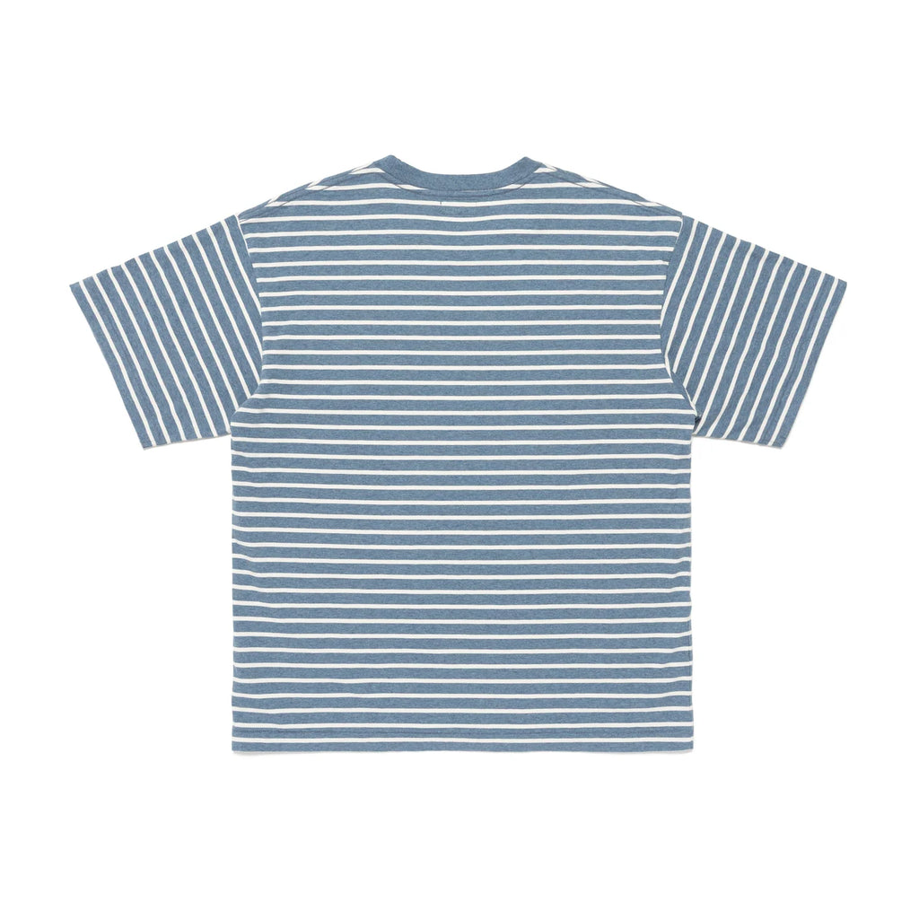 HUMAN MADE HEART STRIPED T-SHIRT - BLUE