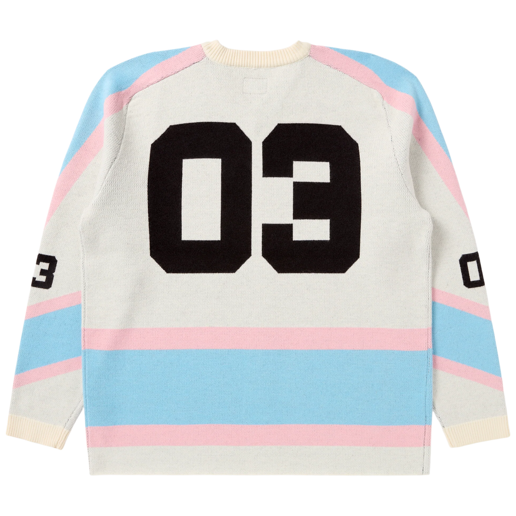 BBC BB PUCK JERSEY LS SWEATER - WINTER WHITE