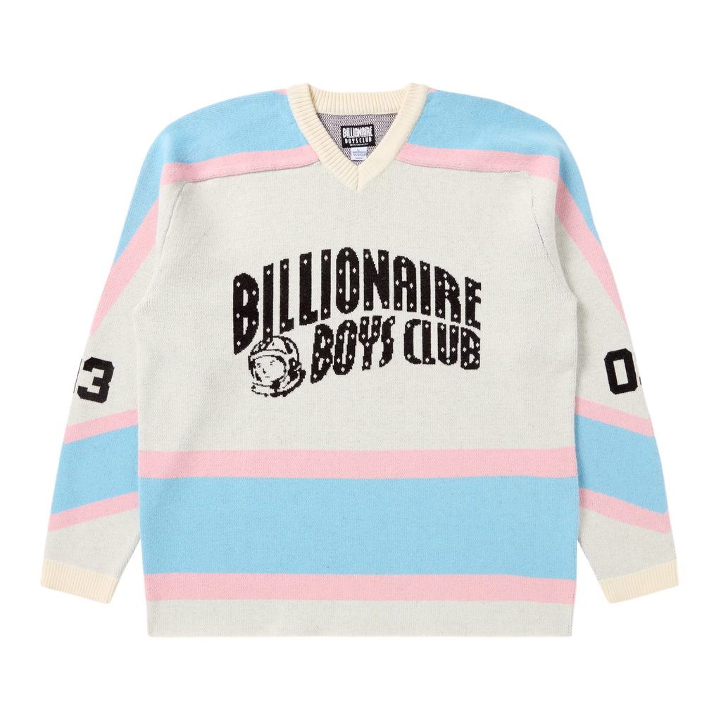 BBC BB PUCK JERSEY LS SWEATER - WINTER WHITE