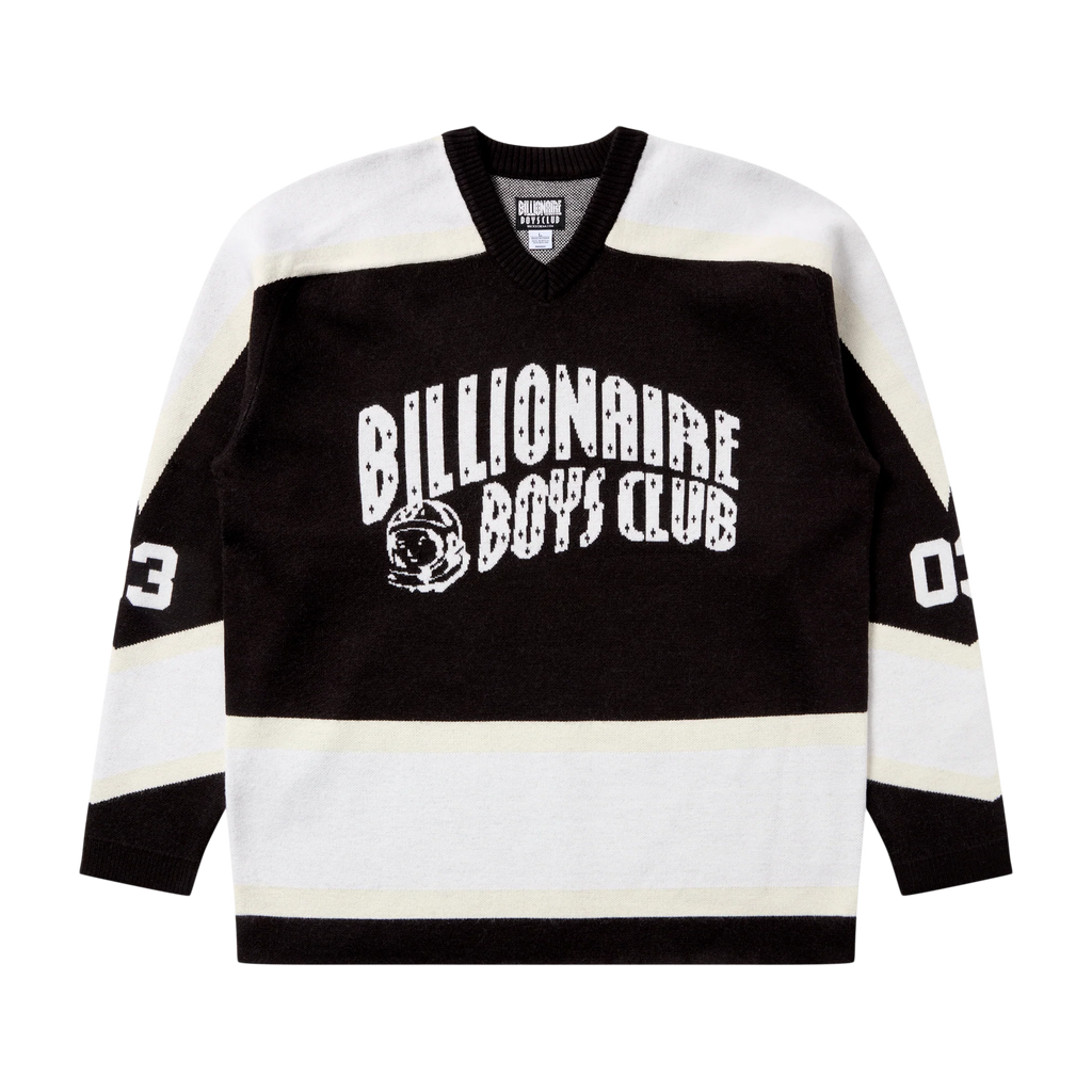BBC BB PUCK JERSEY LS SWEATER - BLACK