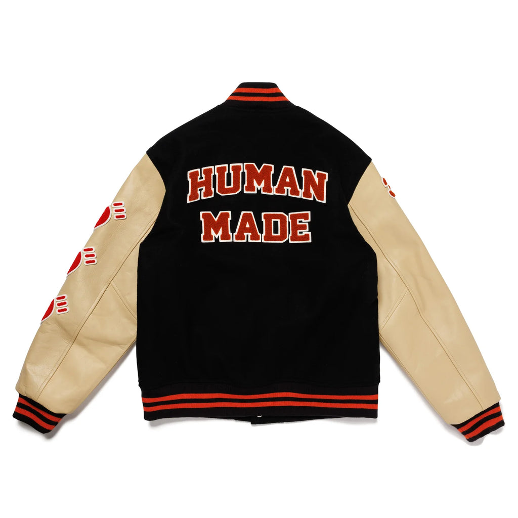 HUMAN MADE VARSITY JACKET - BLACK