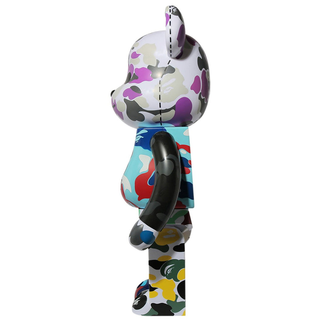 A BATHING APE 28TH ANNIVERSARY X MEDICOM BAPE CAMO #1 1000% BE@RBRICK - GRAY