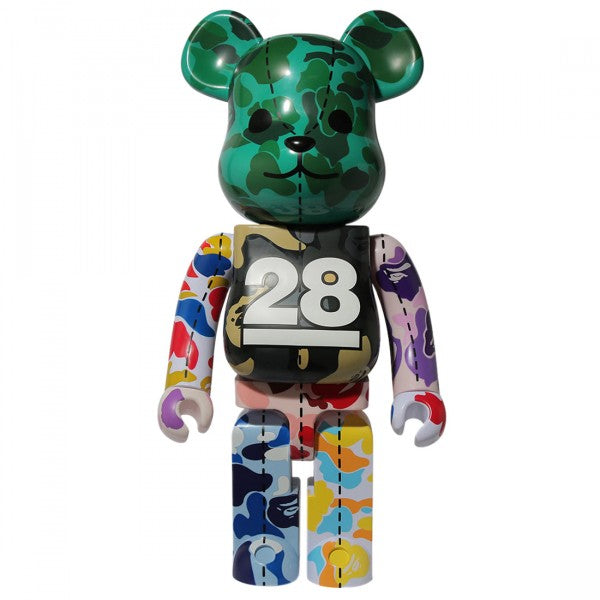 A BATHING APE 28TH ANNIVERSARY X MEDICOM BAPE CAMO #4 1000% BE@RBRICK - GREEN