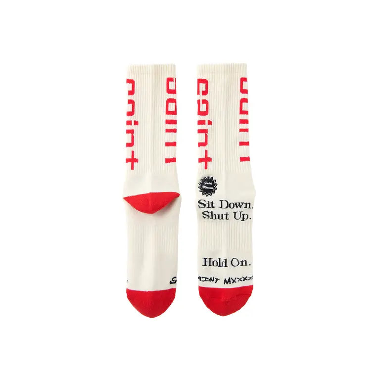 SAINT MICHAEL SIT DOWN SOCKS - ECRU