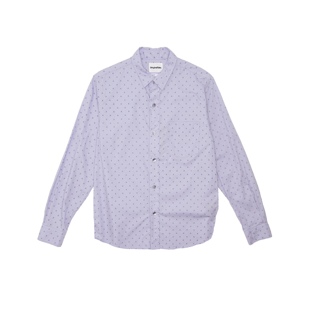 ORIGINALFAKE X EYES LONG SLEEVE SHIRT - SAX BLUE