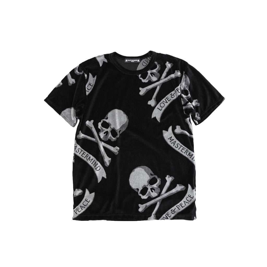 MASTERMIND TROPICAL SKULL T-SHIRT - BLACK