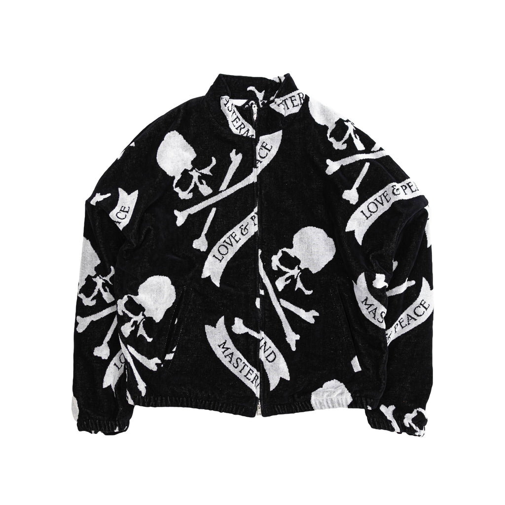 MASTERMIND TROPICAL SKULL ZIP UP JACKET - BLACK