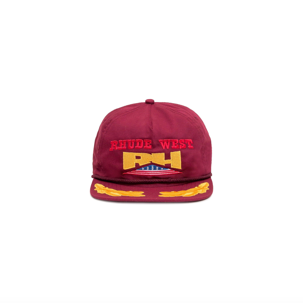 RHUDE WILD WEST HAT - MAROON