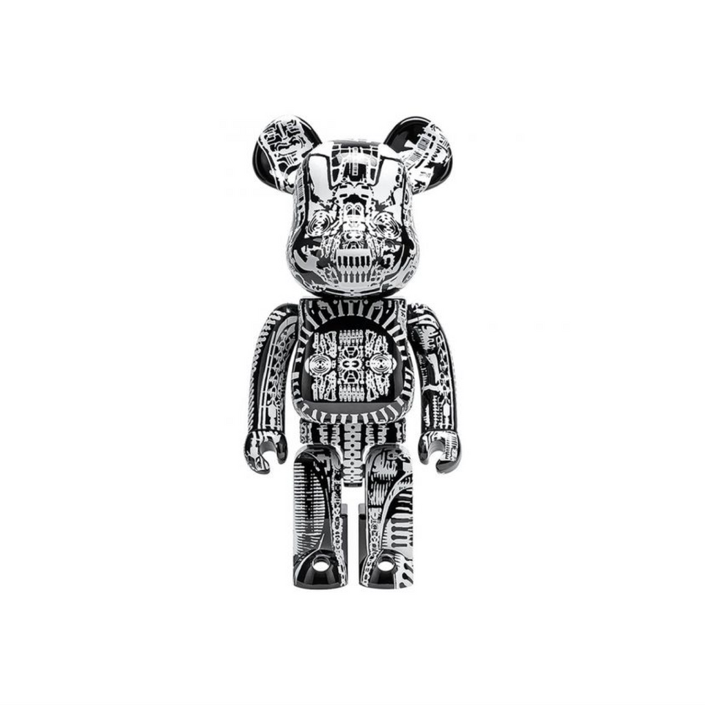 MEDICOM H.R. GIGER BE@RBRICK 1000% - BLACK CHROME