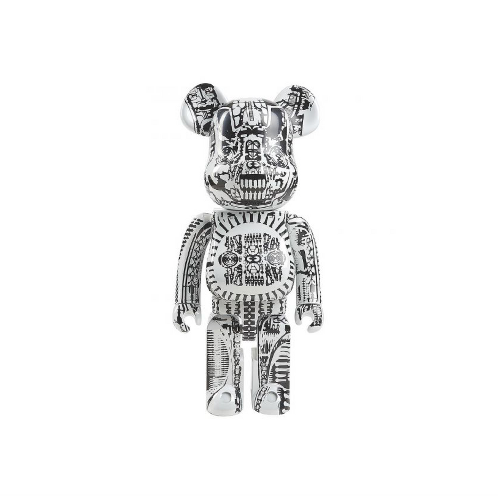 MEDICOM H.R. GIGER BE@RBRICK 1000% - WHITE CHROME