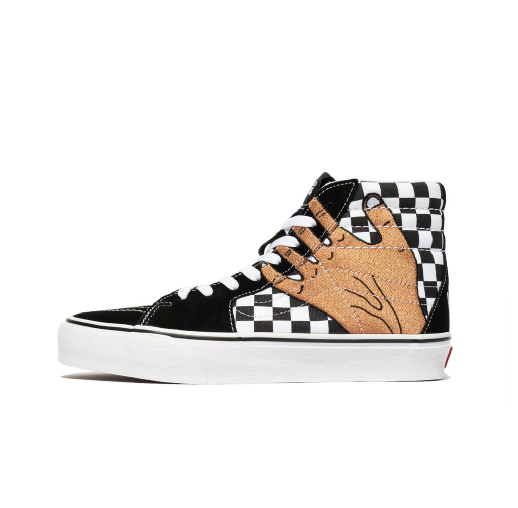 VAULT BY VANS X IMRAN POTATO SK8-HI VR3 LX - BLACK CHECKERBOARD