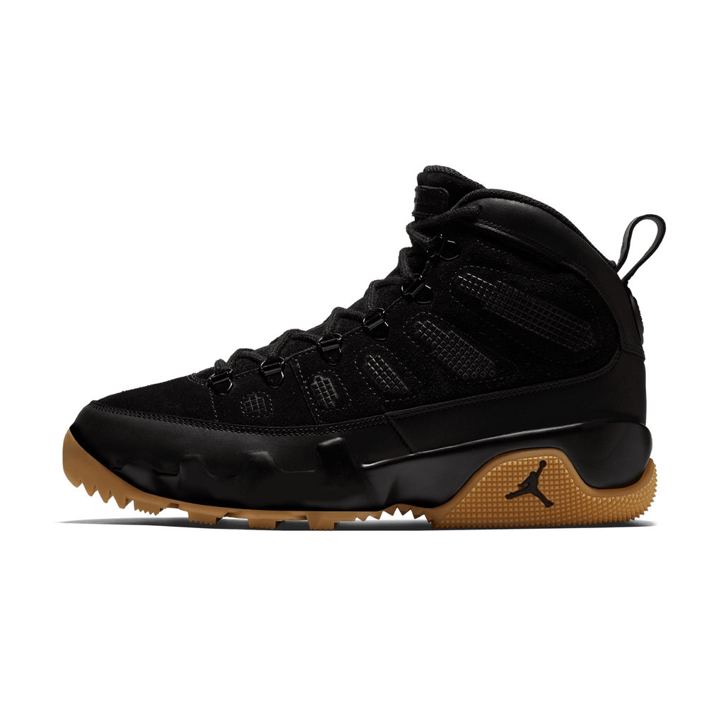 AIR JORDAN 9 RETRO BOOTS - BLACK/BLACK-GUM LIGHT BROWN