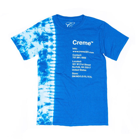 CREME VA INFO X-RAY TEE - ROYAL BLUE