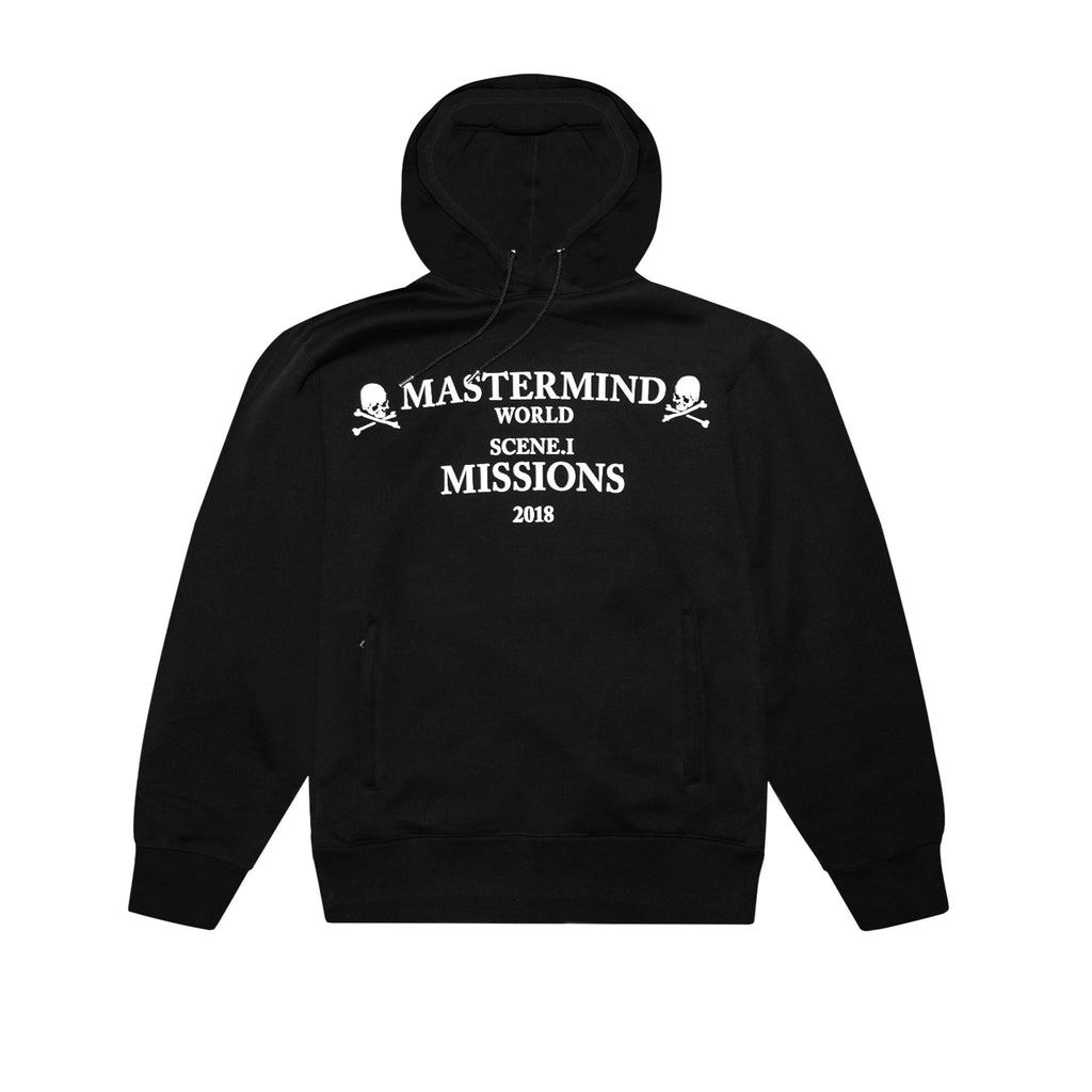 MASTERMIND WORLD MISSIONS LOGO HOODY - BLACK