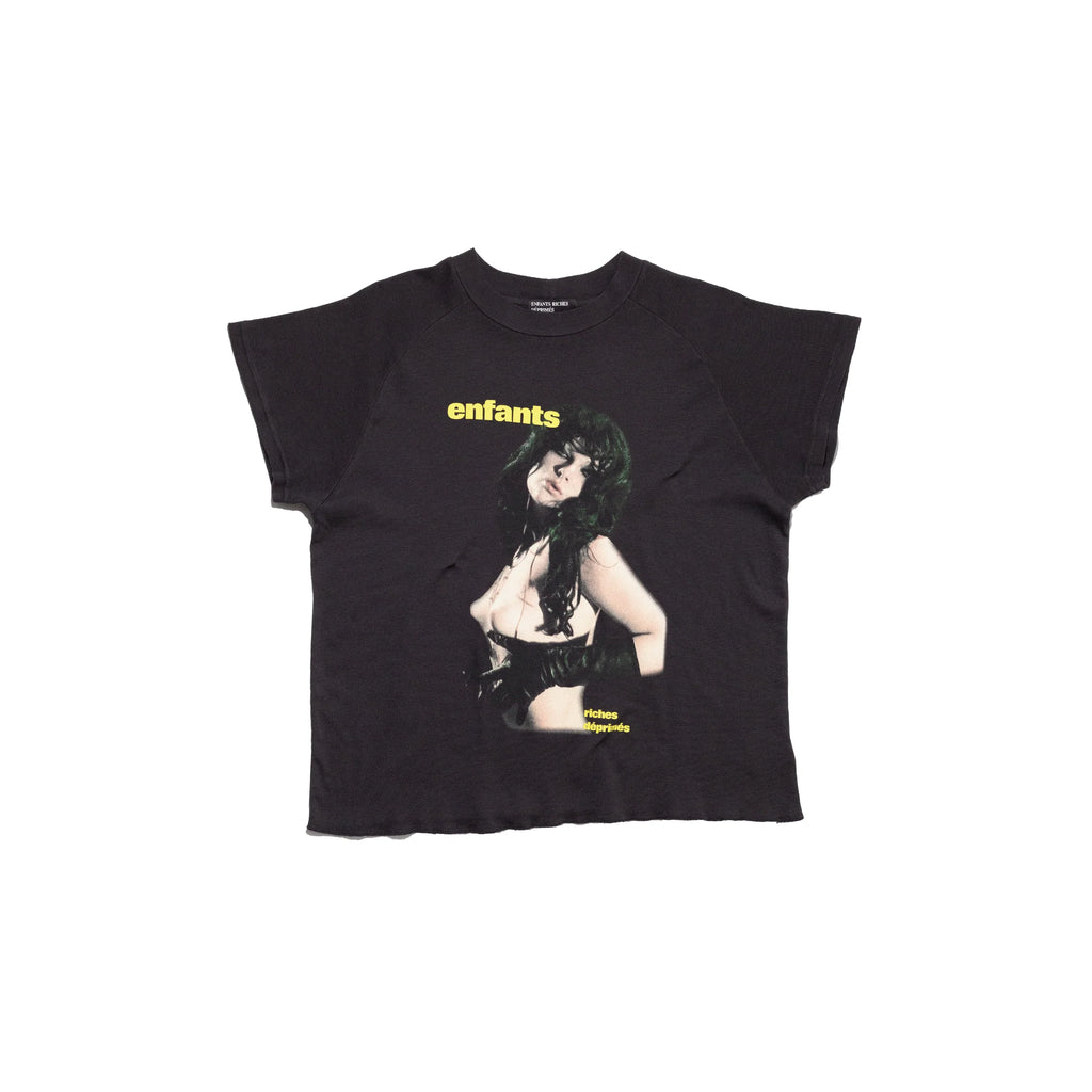 ENFANTS RICHES DÉPRIMÉS SLAVE GIRL RAGLAN T-SHIRT - FADED BLACK