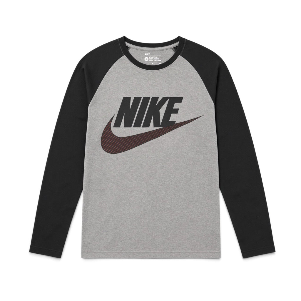 NIKE AIR LONG SLEEVE RAGLAN TOP - GREY