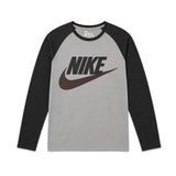 NIKE AIR LONG SLEEVE RAGLAN TOP - GREY
