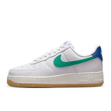 WOMEN'S NIKE AIR FORCE 1 '07 - WHITE/STADIUM GREEN-GAME ROYAL