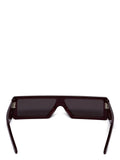 RICK OWENS SUNGLASSES GETHSHADES - MAHOGANYTEMPLE/BLACK LENS