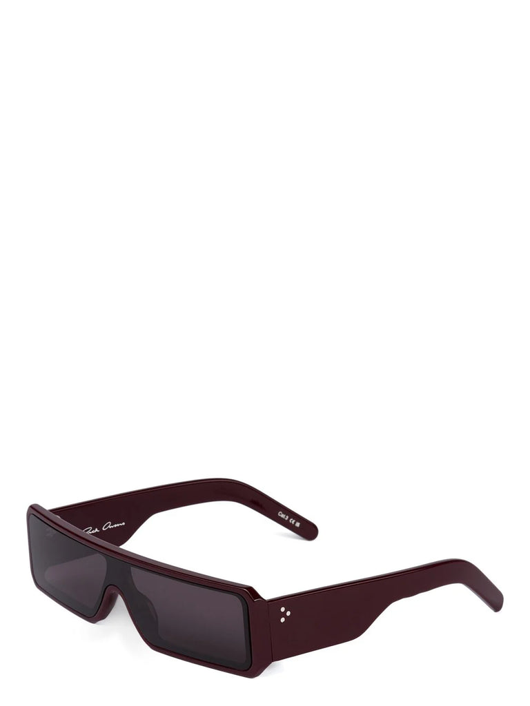 RICK OWENS SUNGLASSES GETHSHADES - MAHOGANYTEMPLE/BLACK LENS