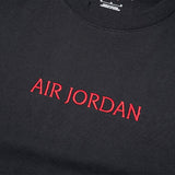 AIR JORDAN EMBROIDERED ESSENTIAL TEE - BLACK / RED