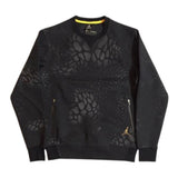 AIR JORDAN BLACK CAT FLEECE CREWNECK - BLACK