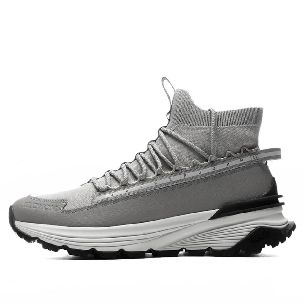 MONCLER MONTE RUNNER HIGH TOP SNEAKERS - GREY