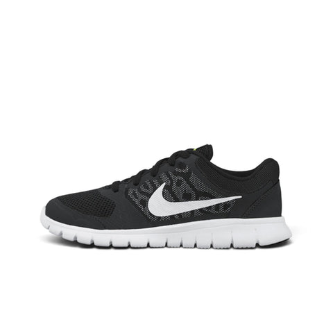 NIKE FLEX 2015 RN GS - BLACK/METALLIC SILVER