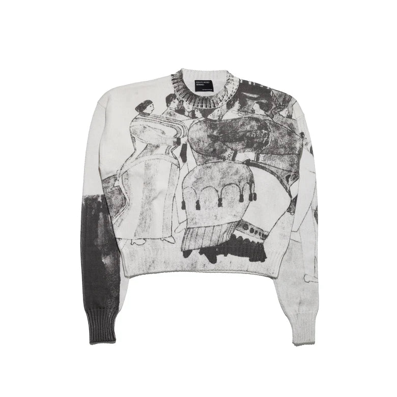 ENFANTS RICHES DÉPRIMÉS THE BALLROOM DANCE SWEATER - BLACK/IVORY