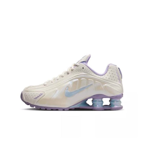 NIKE SHOX R4 GS – SOFT PEARL/CELESTINE BLUE-HYDRANGEAS