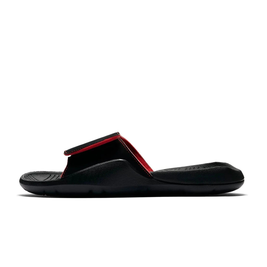 AIR JORDAN HYDRO 7 SLIDE 'DANDELION'- BLACK/VARSITY RED