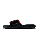 AIR JORDAN HYDRO 7 SLIDE 'DANDELION'- BLACK/VARSITY RED
