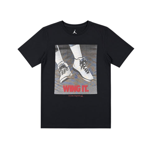 AIR JORDAN 2 WING IT T-SHIRT - BLACK