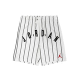 AIR JORDAN BROOKLYN FLEECE STRIPED DIAMOND SHORT - BLACK/WHITE