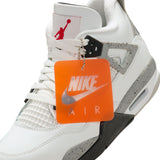 AIR JORDAN 4 RETRO OG 'WHITE CEMENT' GS - SUMMIT WHITE/FIRE RED/CEMENT GREY/BLACK