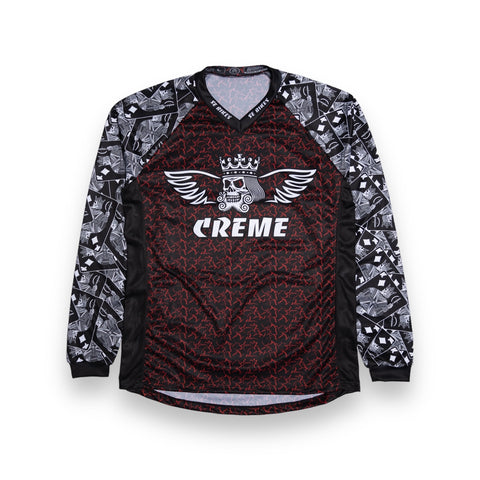 SE BIKES X CREME JERSEY - BLACK/RED