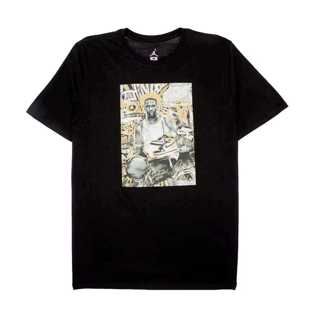 AIR JORDAN 1 'GOLD TOE' T-SHIRT - BLACK