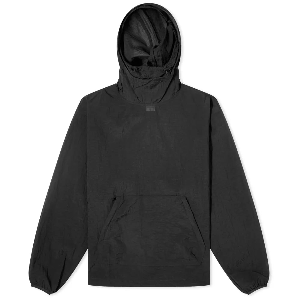 NIKE TECH PACK WOVEN MESH HOODIE - BLACK