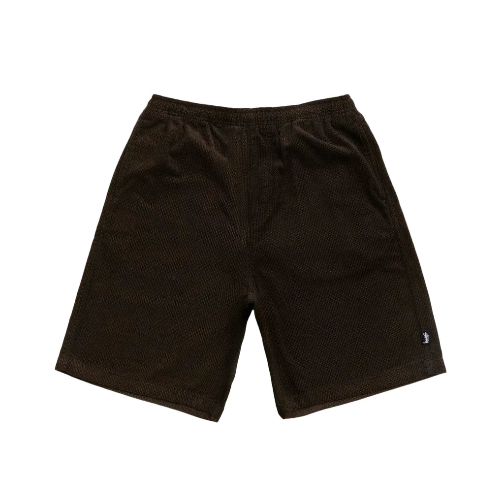 STÜSSY BAGGY TWILL CORD BEACH SHORT - BLACK