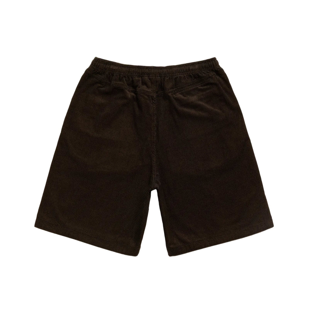 STÜSSY BAGGY TWILL CORD BEACH SHORT - BLACK