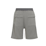 RICK OWENS DRKSHDW WIDE PUSHER SHORTS - GREY MELANGE