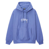 STÜSSY STOCK LOGO APPLIQUÉ HOODIE - STORM